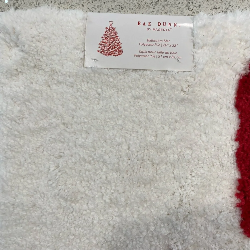 RAE DUNN Christmas Bathroom Mat/ Bath Rug